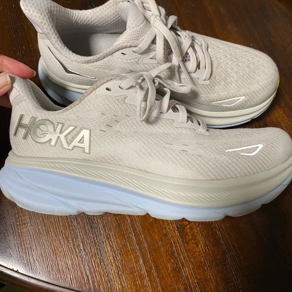 Hoka Shoes - Hoka Athletic Shoes in gray and baby blue